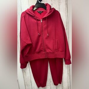 Ease of motion Red Hooded Tracksuit size XL